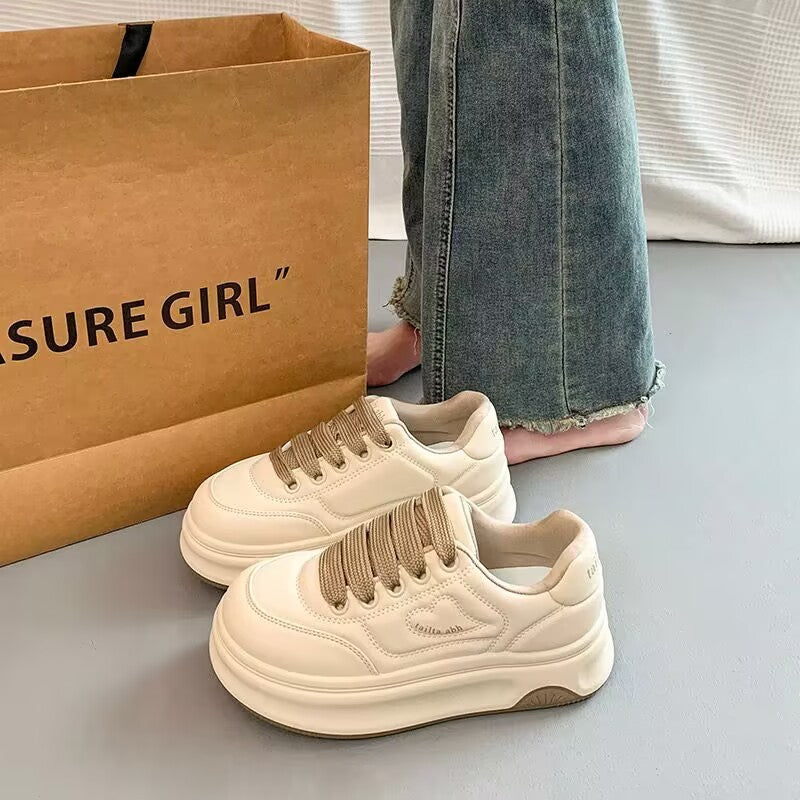 Damen Sneaker mit dicker Sohle und atmungsaktivem Obermaterial EB