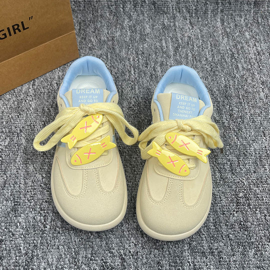 Damen Sportliche Sneaker mit einzigartigem Tiermotiv und elastischer Schnürung EB