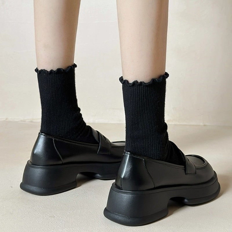 Damen elegante Loafers mit modischem Schnallendesign EB