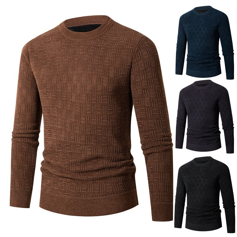 Herren modischer Strickpullover mit einzigartigem Strukturdesign EB