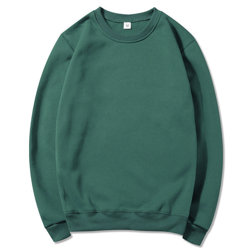Unisex zeitloser Rundhals-Sweater ohne Kapuze mit angerauter Innenseite und verstärktem Nacken EB