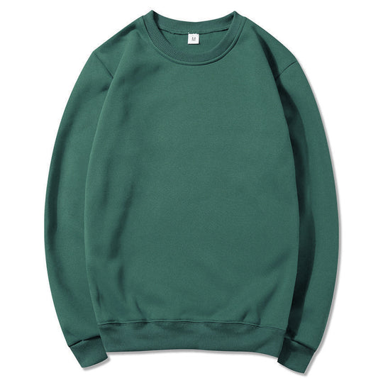 Unisex zeitloser Rundhals-Sweater ohne Kapuze mit angerauter Innenseite und verstärktem Nacken EB