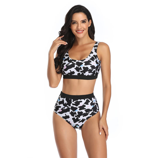 Damen Sport-Bikini mit hoch geschnittenem Hosenbund von EB