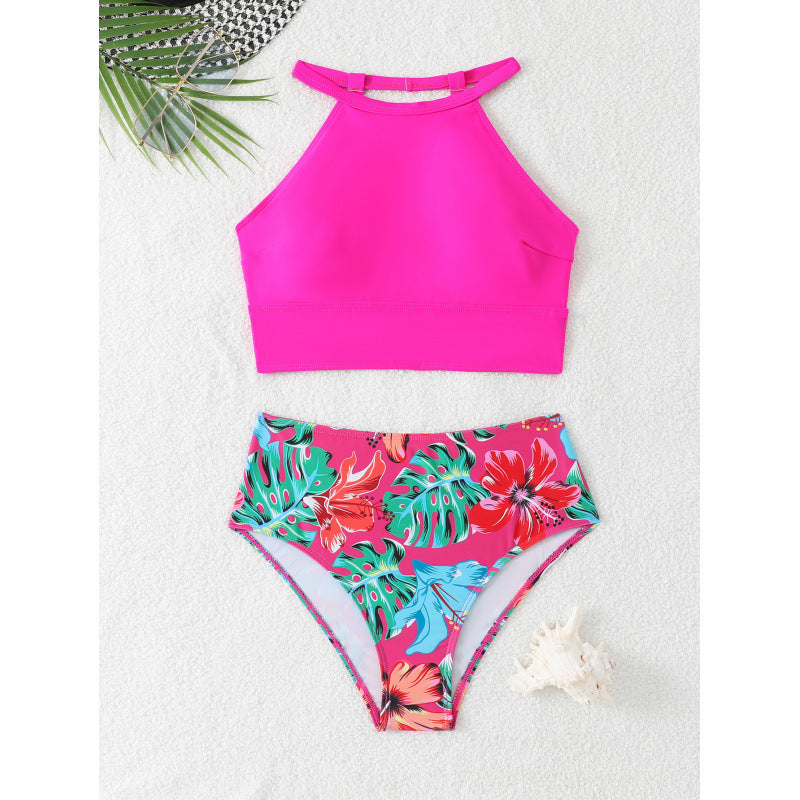 Damen Sportliches High-Waist Bikini-Set EB
