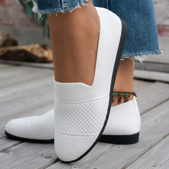 Damen komfortable Slipper mit innovativem Strickdesign EB