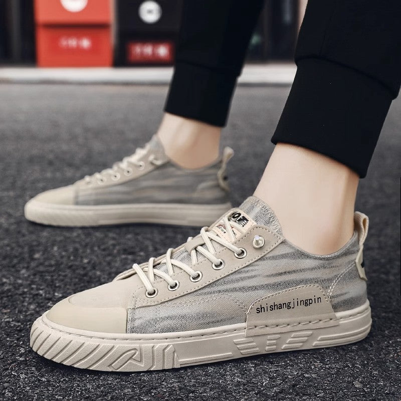 Unisex leichte retro Canvas-Sneaker mit verstärkter Zehenkappe und profilierter Gummisohle EB