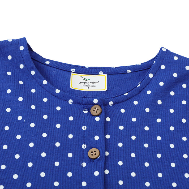 Mädchen Freizeitkleid mit niedlichem Dinosaurier-Motiv EB