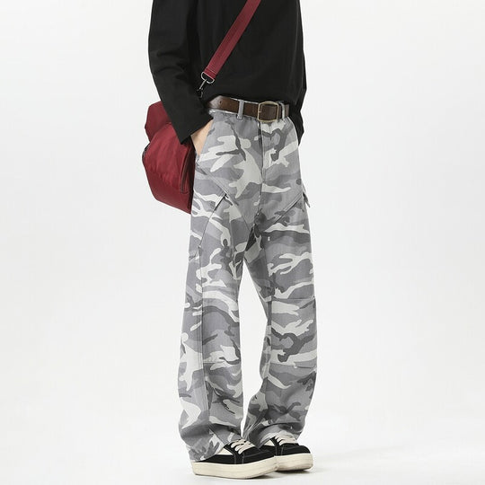Damen Cargohose im modischen Camouflage-Design mit hohen Taschen EB