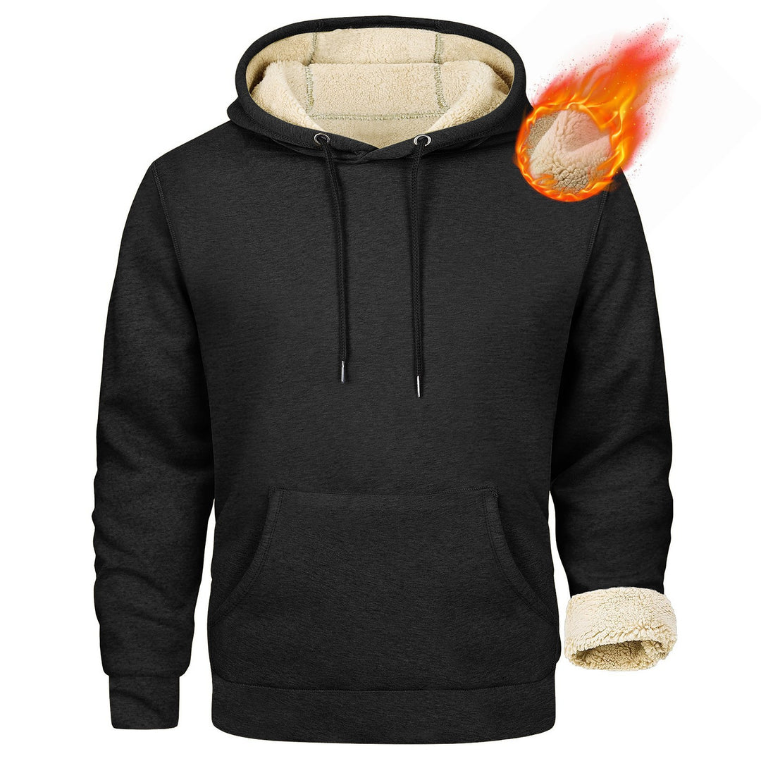 Herren Fleece-Kapuzenpullover mit innenliegendem Kuschelfutter EB