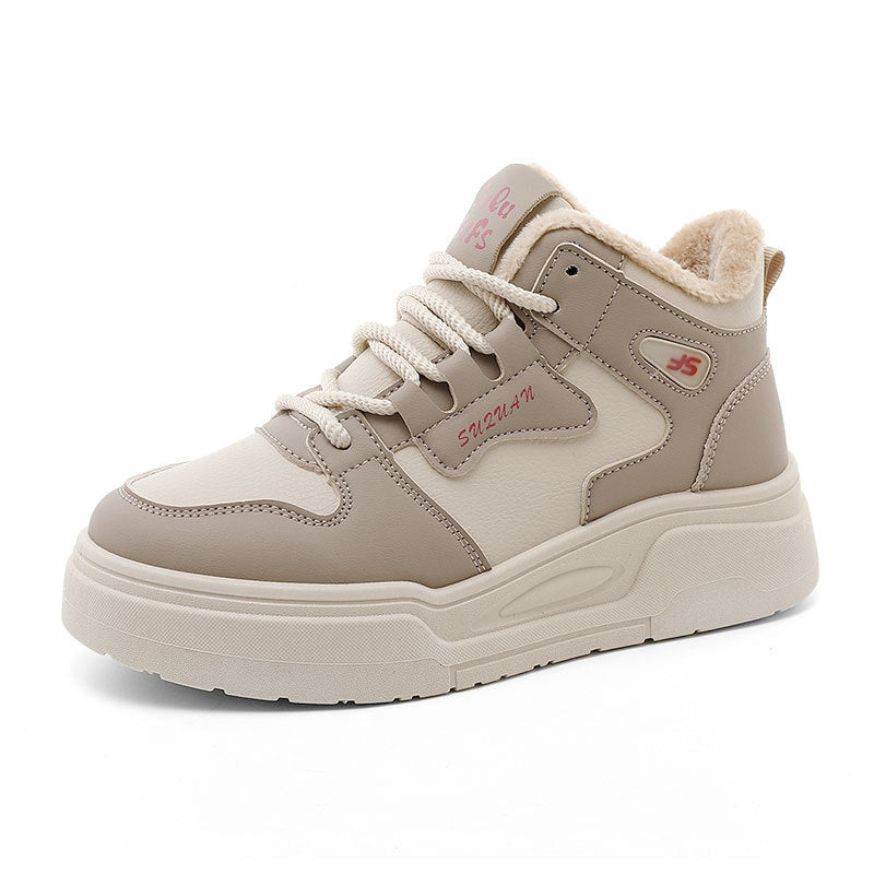 Damen Sportliche High-Top Sneakers mit weichem Fleece-Futter EB