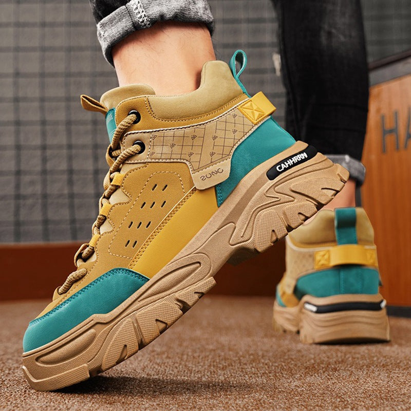 Damen Sportliche High-Top Sneaker mit strukturiertem Obermaterial und dämpfender Sohle EB