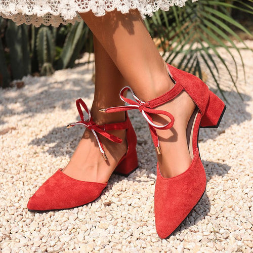 Damen elegante Ankle Boots mit schickem Schleifen-Detail EB