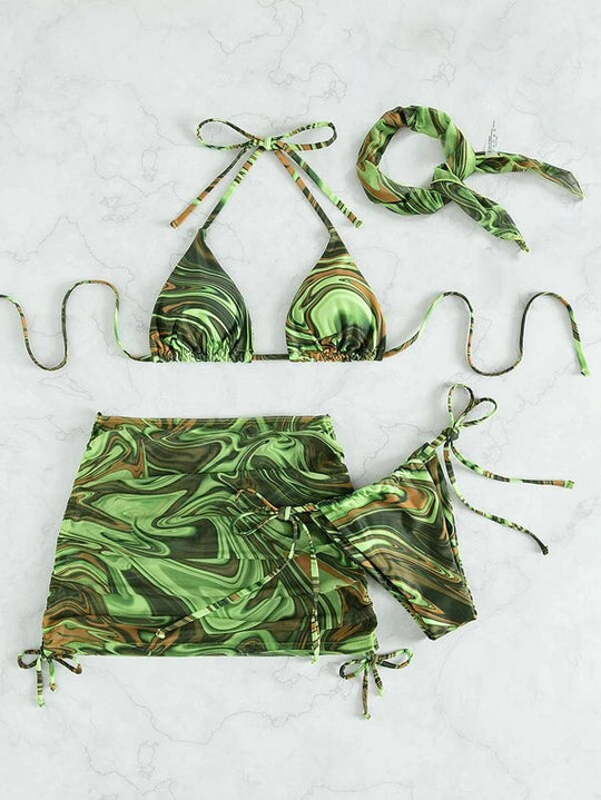 Damen Bikini-Set mit verspieltem Schnitt und modischen Akzenten EB