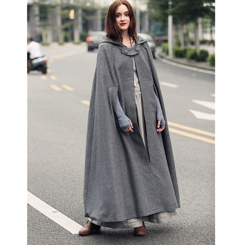 Damen elegante Kapuzenumhang EB