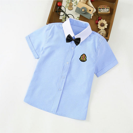 Jungen Elegantes Kurzarmhemd mit Fliege EB