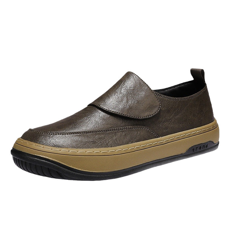 Damen Modische Slip-On Sneaker aus hochwertigem Leder EB