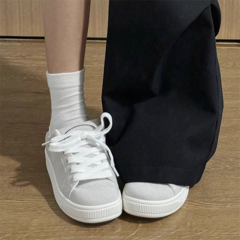 Damen Sneakers aus hochwertigem Wildleder mit modischem Design und bequemer Dämpfung EB