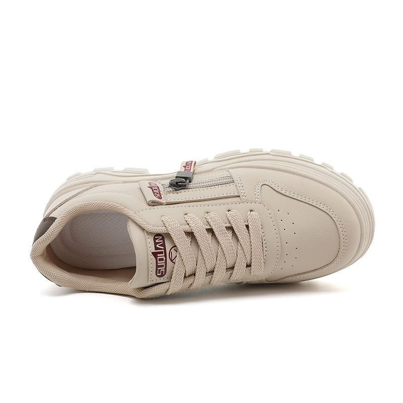 Damen Sportliche Sneaker mit praktischem Reißverschluss und rutschfester Sohle EB