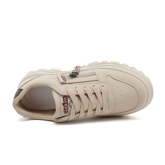Damen Sportliche Sneaker mit praktischem Reißverschluss und rutschfester Sohle EB