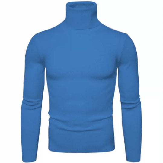 Herren eleganter Rollkragenpullover aus feiner Merinowolle EB