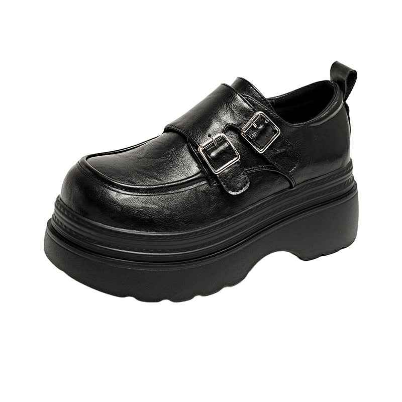 Damen Komfortable Plateauclogs mit verstellbarem Doppelschnallenverschluss EB