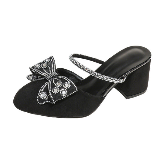 Damen modische Pumps mit dekorativem Schleifen-Design EB