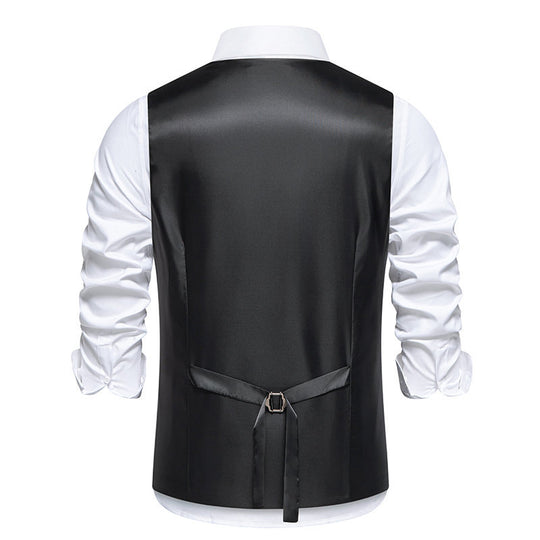 Herren Weste mit asymmetrischem Zipper-Design und modernem Schnitt EB