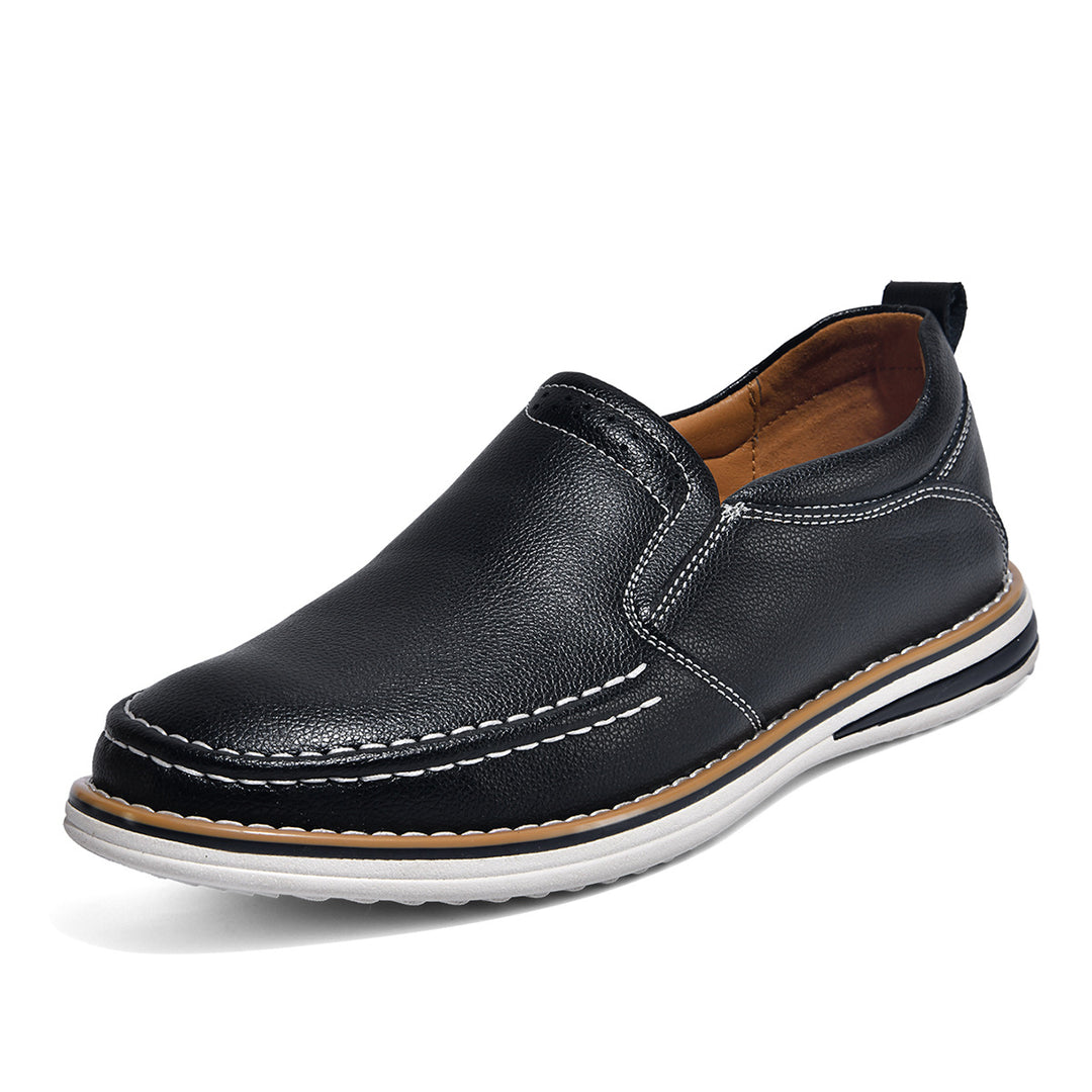 Herren Weiche Leder Slipper EB