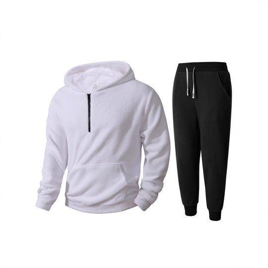 Herren kuscheliges Fleece-Hoodie und Jogginghose Set EB