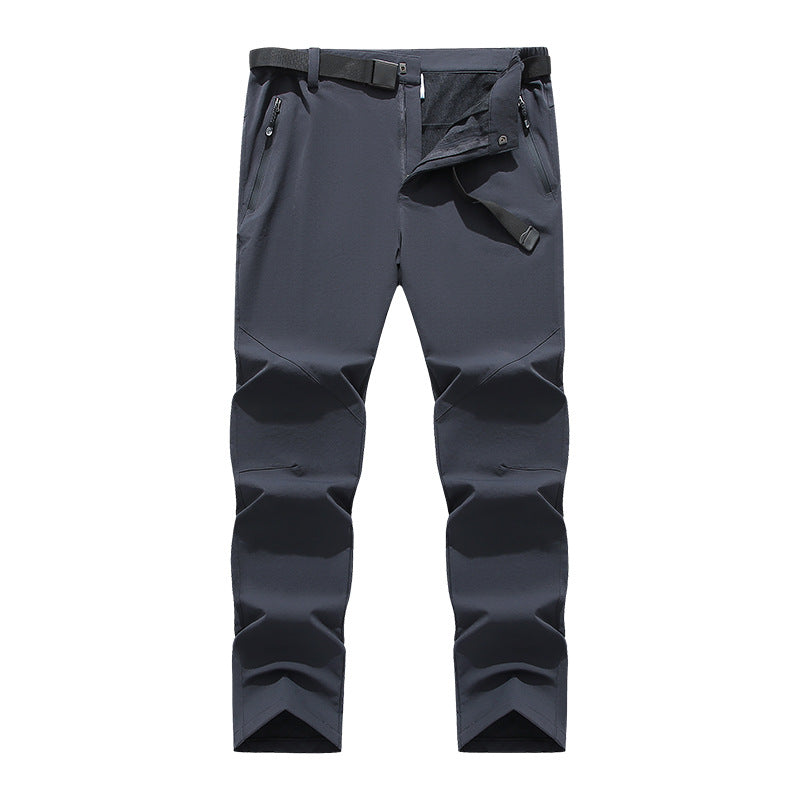 Herren flexible Softshell-Trekkinghose mit vorgeformten Knien und Gürtel EB