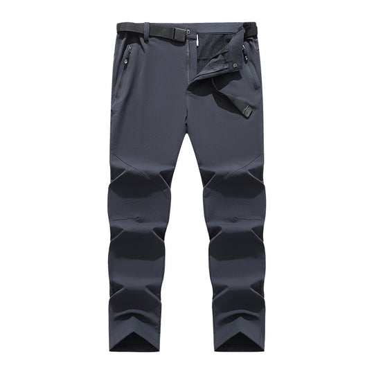 Herren flexible Softshell-Trekkinghose mit vorgeformten Knien und Gürtel EB