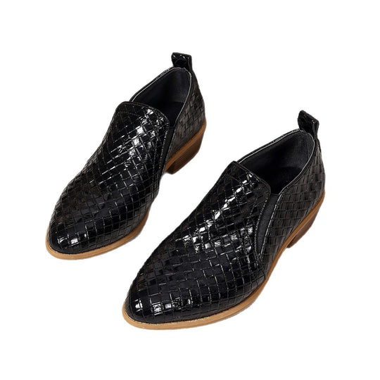 Damen elegante Ankle-Boots mit komfortablem Stretch-Einsatz und modischem Flecht-Design EB