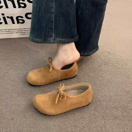 Damen Bequeme Clogs mit Satinband EB
