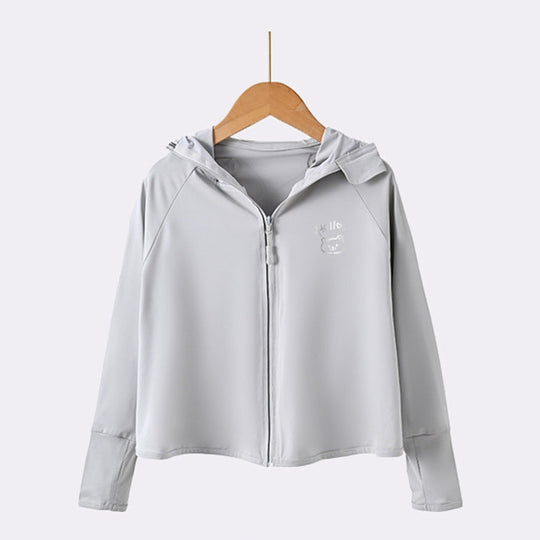 Mädchen leichte Sonnenjacke mit Kapuze EB