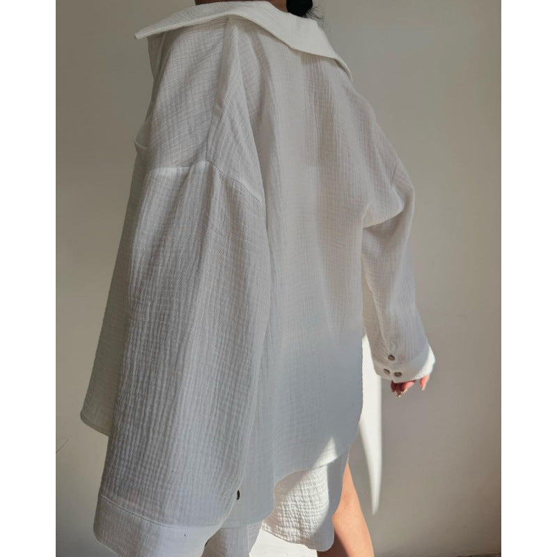 Damen modische und lässige Shirtjacke EB