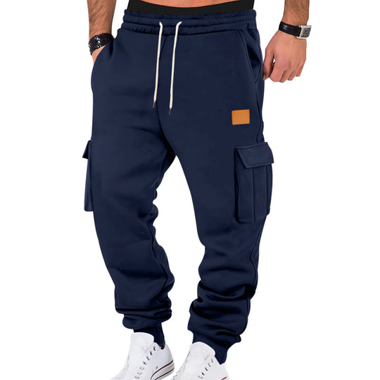 Herren Cargo-Sweatpants mit praktischen Seitentaschen und elastischem Bund EB