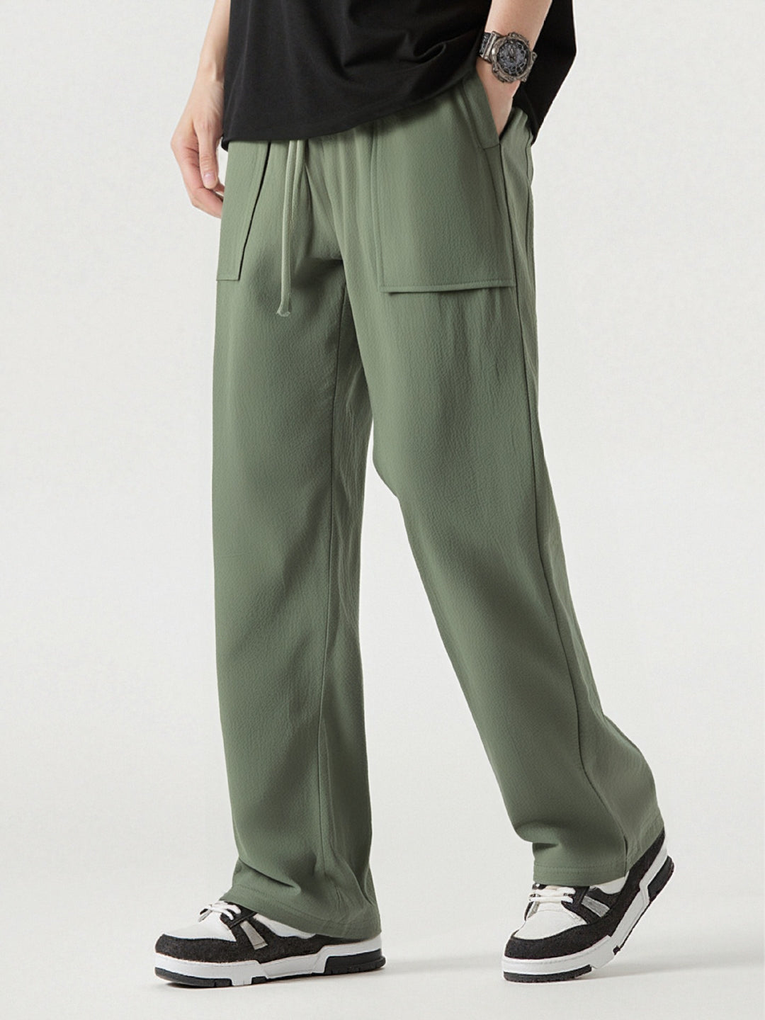 Herren Bequeme Cargo-Hose mit praktischen Taschen und elastischem Bund EB