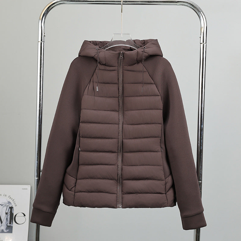 Damen vielseitige Hybridjacke mit Kapuze EB