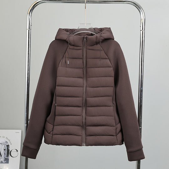 Damen vielseitige Hybridjacke mit Kapuze EB