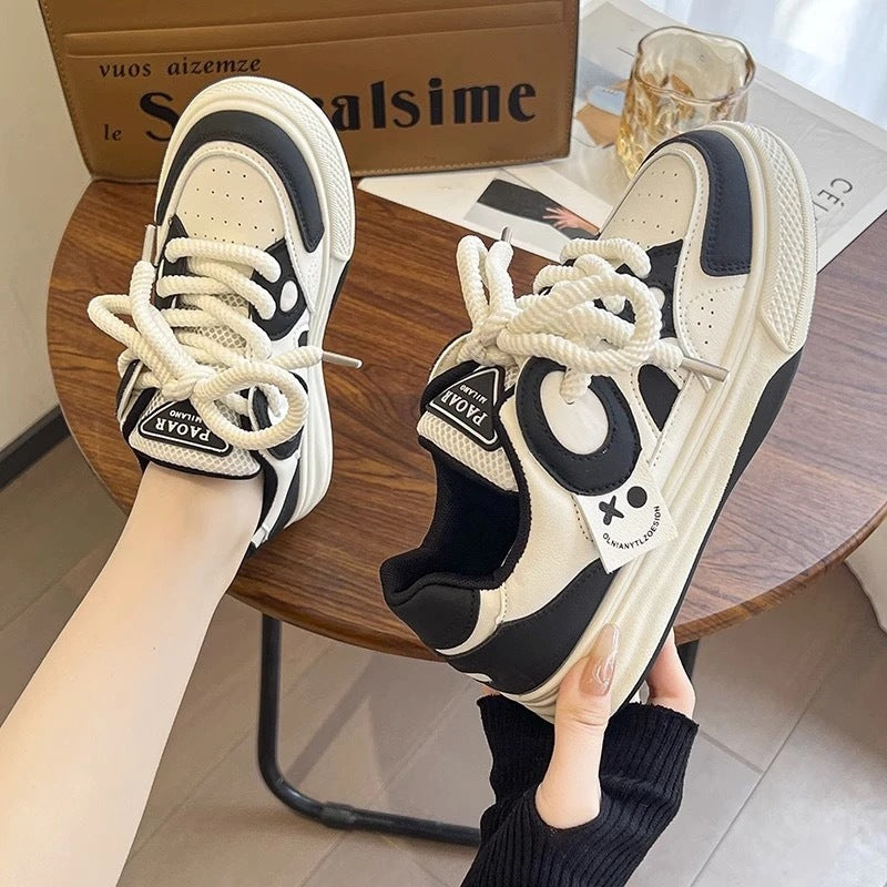 Damen modische Sneakers mit atmungsaktiver Obermaterialstruktur und komfortabler Sohle EB