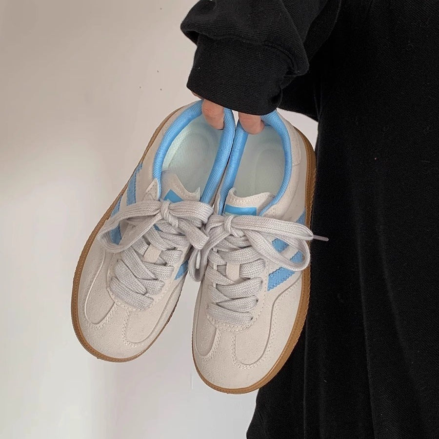 Damen Sneakers mit weichem Obermaterial und trendigen Farbakzenten EB