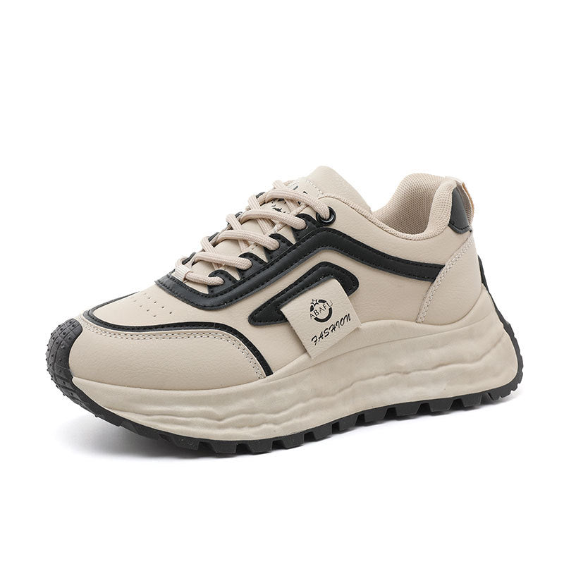 Damen Sportliche Chunky Sneakers mit rutschfester Gummisohle und atmungsaktivem Obermaterial EB