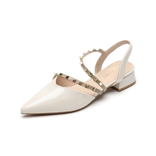 Damen elegante Slingbacks mit modischen Nieten EB