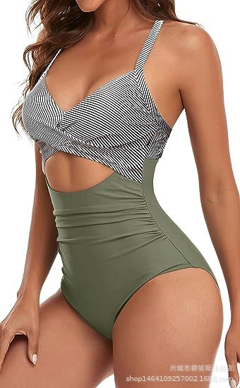 EB | Hohler rückenfreier Bikini mit engen Trägern