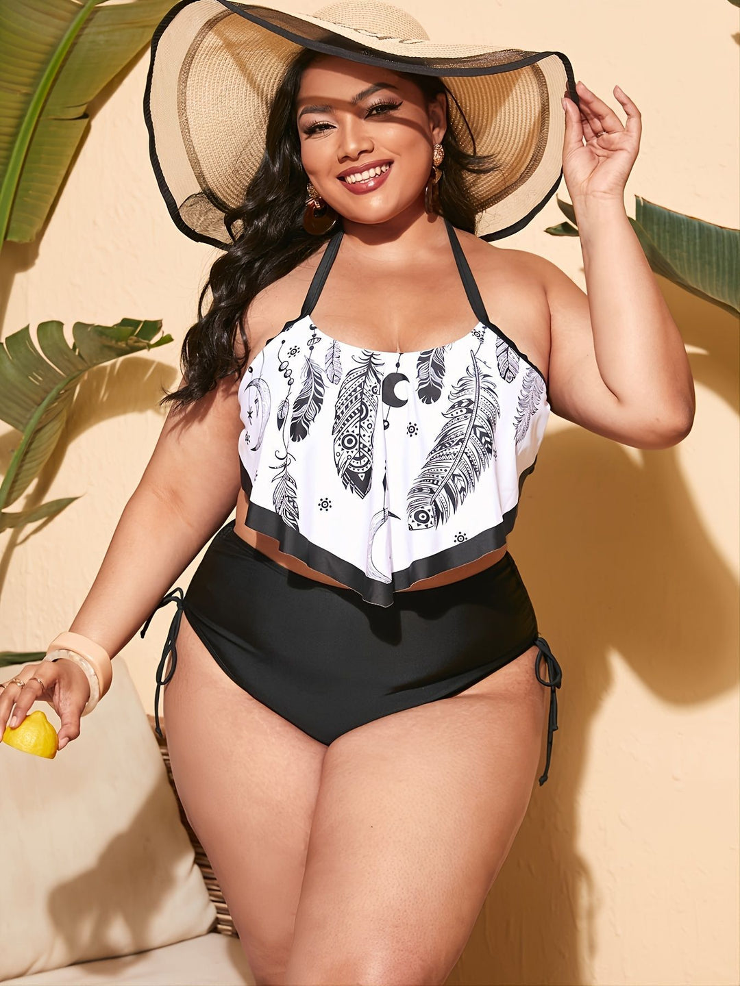Damen Küstentaugliches Strandtop mit lässigem Schnitt EB