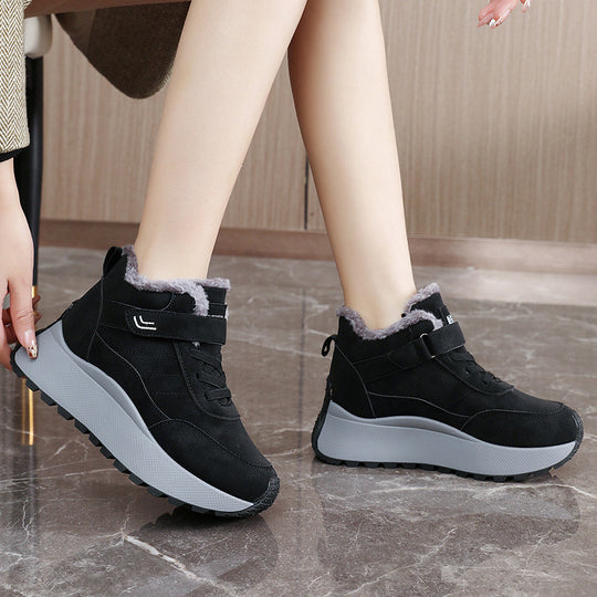 Damen Hochwertige Winterstiefel mit flauschigem Innenfutter und rutschfester Sohle EB