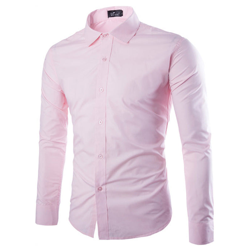 Herren elegante Langarmhemd EB