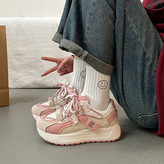 Damen Sportliche Sneakers mit atmungsaktiver Mesh-Oberfläche und dämpfendem Komfort EB
