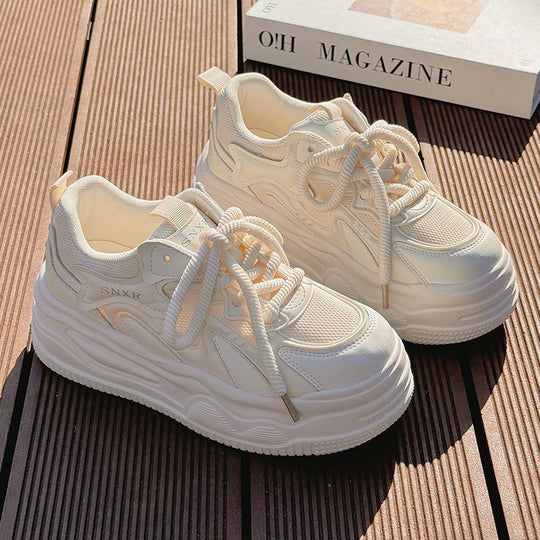 Damen Sportliche Chunky Sneakers mit atmungsaktiver Obermaterialstruktur EB