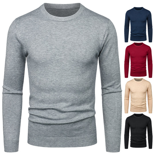 Herren Rundhalspullover aus weichem Material EB